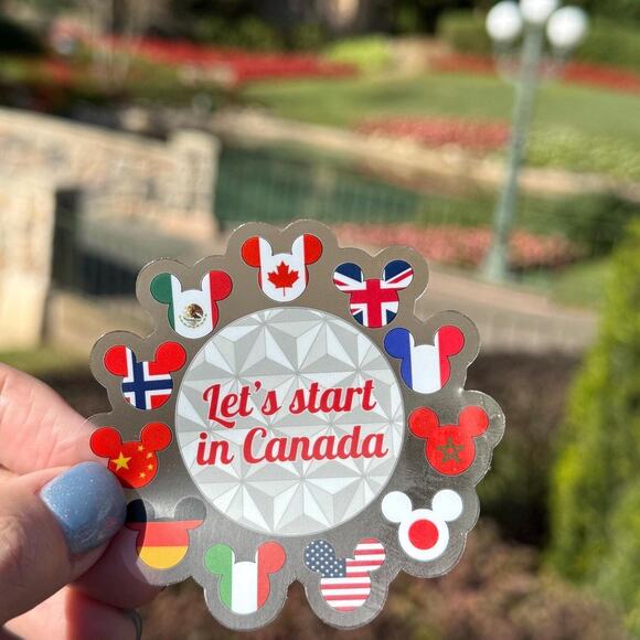World Showcase Let’s Start in Canada | Epcot-Inspired Travel Sticker - Picture 1 of 1